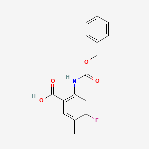 4-Fluoro-5-methyl-2-(phenylmethoxycarbonylamino)benzoic acid