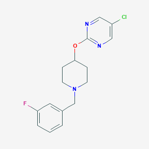 5-Chloro-2-[1-[(3-fluorophenyl)methyl]piperidin-4-yl]oxypyrimidine