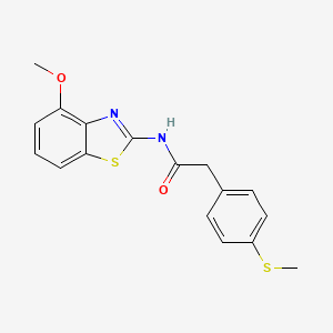 N-(4-methoxybenzo[d]thiazol-2-yl)-2-(4-(methylthio)phenyl)acetamide