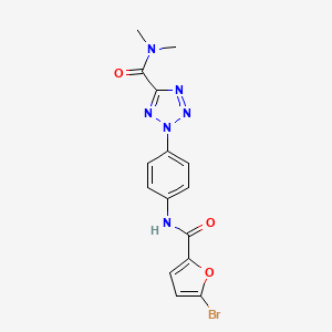 2-(4-(5-bromofuran-2-carboxamido)phenyl)-N,N-dimethyl-2H-tetrazole-5-carboxamide