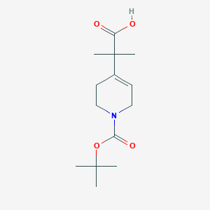 2-{1-[(Tert-butoxy)carbonyl]-1,2,3,6-tetrahydropyridin-4-yl}-2-methylpropanoic acid
