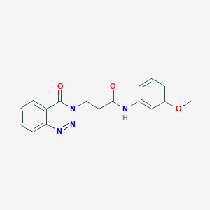 N-(3-methoxyphenyl)-3-(4-oxo-1,2,3-benzotriazin-3-yl)propanamide