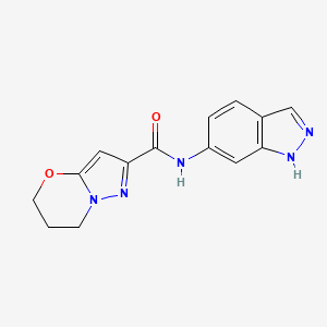 N-(1H-indazol-6-yl)-6,7-dihydro-5H-pyrazolo[5,1-b][1,3]oxazine-2-carboxamide