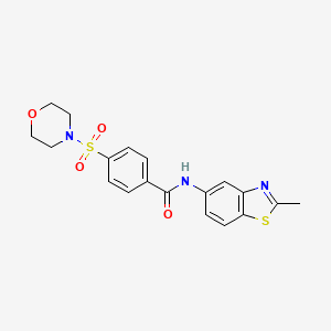 molecular formula C19H19N3O4S2 B2796941 N-(2-methylbenzo[d]thiazol-5-yl)-4-(morpholinosulfonyl)benzamide CAS No. 330466-05-2