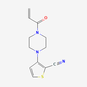 3-(4-Prop-2-enoylpiperazin-1-yl)thiophene-2-carbonitrile