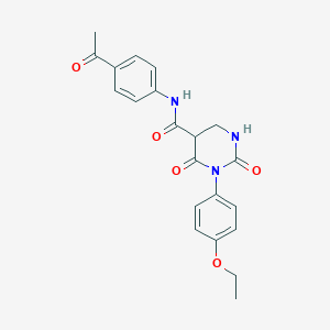 N-(4-acetylphenyl)-1-(4-ethoxyphenyl)-2,6-dioxo-1,3-diazinane-5-carboxamide