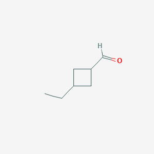 molecular formula C7H12O B2796965 3-Ethylcyclobutane-1-carbaldehyde CAS No. 1784060-14-5