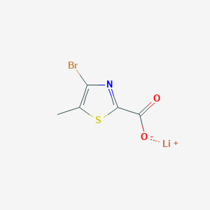 molecular formula C5H3BrLiNO2S B2797003 lithium(1+) ion 4-bromo-5-methyl-1,3-thiazole-2-carboxylate CAS No. 2137629-67-3