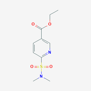 molecular formula C10H14N2O4S B2797069 Ethyl 6-(dimethylsulfamoyl)pyridine-3-carboxylate CAS No. 1820665-22-2