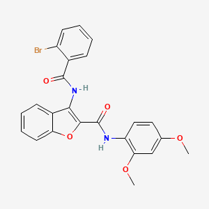 3-(2-bromobenzamido)-N-(2,4-dimethoxyphenyl)benzofuran-2-carboxamide
