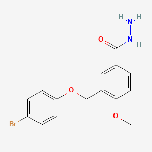 3-[(4-Bromophenoxy)methyl]-4-methoxybenzohydrazide