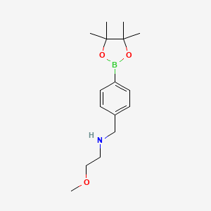2-Methoxy-N-(4-(4,4,5,5-tetramethyl-1,3,2-dioxaborolan-2-yl)benzyl)ethanamine