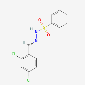 N'-[(E)-(2,4-dichlorophenyl)methylidene]benzenesulfonohydrazide