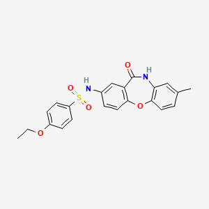 4-ethoxy-N-(8-methyl-11-oxo-10,11-dihydrodibenzo[b,f][1,4]oxazepin-2-yl)benzenesulfonamide