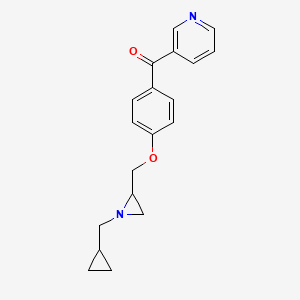 [4-[[1-(Cyclopropylmethyl)aziridin-2-yl]methoxy]phenyl]-pyridin-3-ylmethanone
