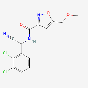 N-[cyano(2,3-dichlorophenyl)methyl]-5-(methoxymethyl)-1,2-oxazole-3-carboxamide