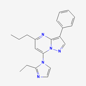 7-(2-ethyl-1H-imidazol-1-yl)-3-phenyl-5-propylpyrazolo[1,5-a]pyrimidine