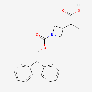 2-(1-{[(9H-fluoren-9-yl)methoxy]carbonyl}azetidin-3-yl)propanoic acid