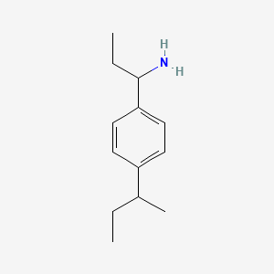 1-(4-Sec-butylphenyl)propan-1-amine