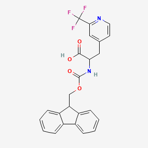 2-(9H-Fluoren-9-ylmethoxycarbonylamino)-3-[2-(trifluoromethyl)pyridin-4-yl]propanoic acid