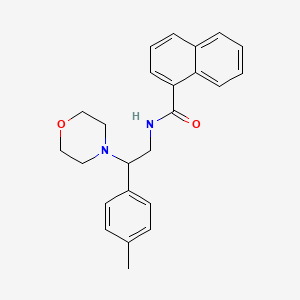 molecular formula C24H26N2O2 B2797207 N-(2-morpholino-2-(p-tolyl)ethyl)-1-naphthamide CAS No. 942010-34-6