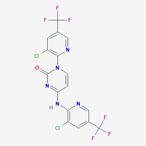1-[3-Chloro-5-(trifluoromethyl)pyridin-2-yl]-4-[[3-chloro-5-(trifluoromethyl)pyridin-2-yl]amino]pyrimidin-2-one