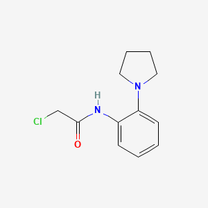 2-chloro-N-[2-(pyrrolidin-1-yl)phenyl]acetamide