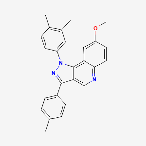 1-(3,4-dimethylphenyl)-8-methoxy-3-(4-methylphenyl)-1H-pyrazolo[4,3-c]quinoline