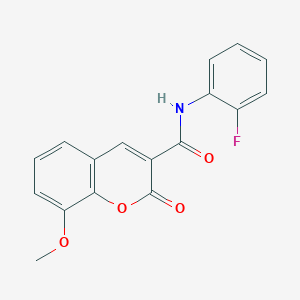 N-(2-fluorophenyl)-8-methoxy-2-oxo-2H-chromene-3-carboxamide