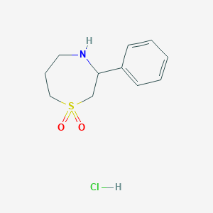 3-Phenyl-1,4-thiazepane 1,1-dioxide hydrochloride