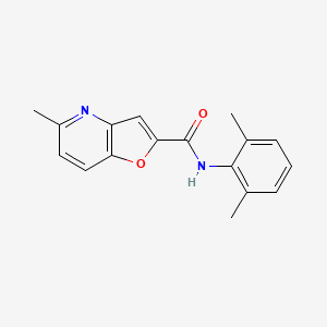 molecular formula C17H16N2O2 B2797234 N-(2,6-dimethylphenyl)-5-methylfuro[3,2-b]pyridine-2-carboxamide CAS No. 941928-53-6