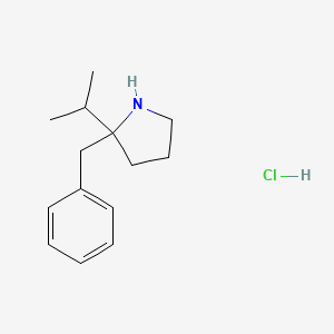2-Benzyl-2-(propan-2-yl)pyrrolidine hydrochloride