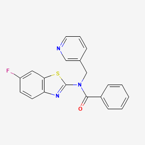 N-(6-fluorobenzo[d]thiazol-2-yl)-N-(pyridin-3-ylmethyl)benzamide