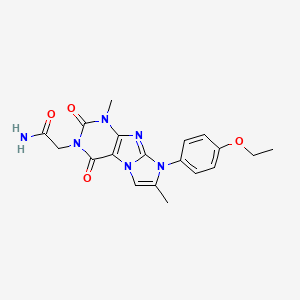 2-(8-(4-ethoxyphenyl)-1,7-dimethyl-2,4-dioxo-1H-imidazo[2,1-f]purin-3(2H,4H,8H)-yl)acetamide