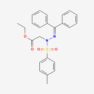 Ethyl 2-{2-(diphenylmethylene)-1-[(4-methylphenyl)sulfonyl]hydrazino}acetate