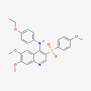 N-(4-ethoxyphenyl)-6,7-dimethoxy-3-((4-methoxyphenyl)sulfonyl)quinolin-4-amine