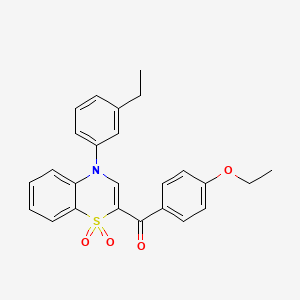 (4-ethoxyphenyl)[4-(3-ethylphenyl)-1,1-dioxido-4H-1,4-benzothiazin-2-yl]methanone