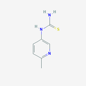 molecular formula C7H9N3S B2797296 Thiourea, N-(6-methyl-3-pyridinyl)- CAS No. 420130-75-2