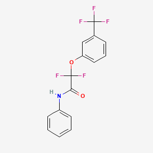 2,2-difluoro-N-phenyl-2-[3-(trifluoromethyl)phenoxy]acetamide