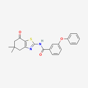 N-(5,5-dimethyl-7-oxo-4,5,6,7-tetrahydrobenzo[d]thiazol-2-yl)-3-phenoxybenzamide