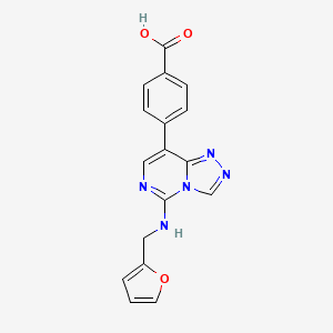 molecular formula C17H13N5O3 B2797332 Eed226-cooh 