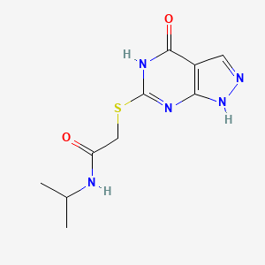 N-isopropyl-2-((4-oxo-4,5-dihydro-1H-pyrazolo[3,4-d]pyrimidin-6-yl)thio)acetamide