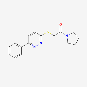 2-(6-Phenylpyridazin-3-yl)sulfanyl-1-pyrrolidin-1-ylethanone