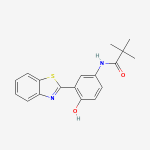 N-(3-(benzo[d]thiazol-2-yl)-4-hydroxyphenyl)pivalamide