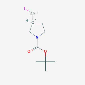 molecular formula C9H16INO2Zn B2797385 tert-butyl pyrrolidin-4-ide-1-carboxylate;iodozinc(1+) CAS No. 1282531-15-0