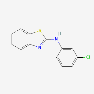 molecular formula C13H9ClN2S B2797393 N-(3-chlorophenyl)-1,3-benzothiazol-2-amine CAS No. 216984-82-6