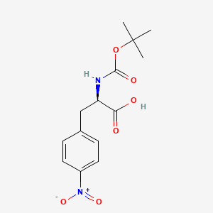 molecular formula C14H18N2O6 B2797431 Boc-4-nitro-D-phenylalanine CAS No. 33305-77-0; 61280-75-9