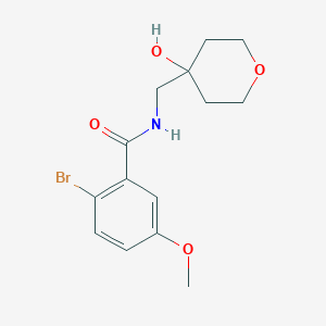 molecular formula C14H18BrNO4 B2797435 2-bromo-N-[(4-hydroxyoxan-4-yl)methyl]-5-methoxybenzamide CAS No. 1351591-66-6
