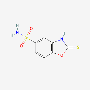 molecular formula C7H6N2O3S2 B2797445 2-Mercapto-1,3-benzoxazole-5-sulfonamide CAS No. 24962-79-6