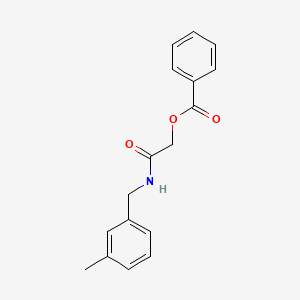2-((3-Methylbenzyl)amino)-2-oxoethyl benzoate